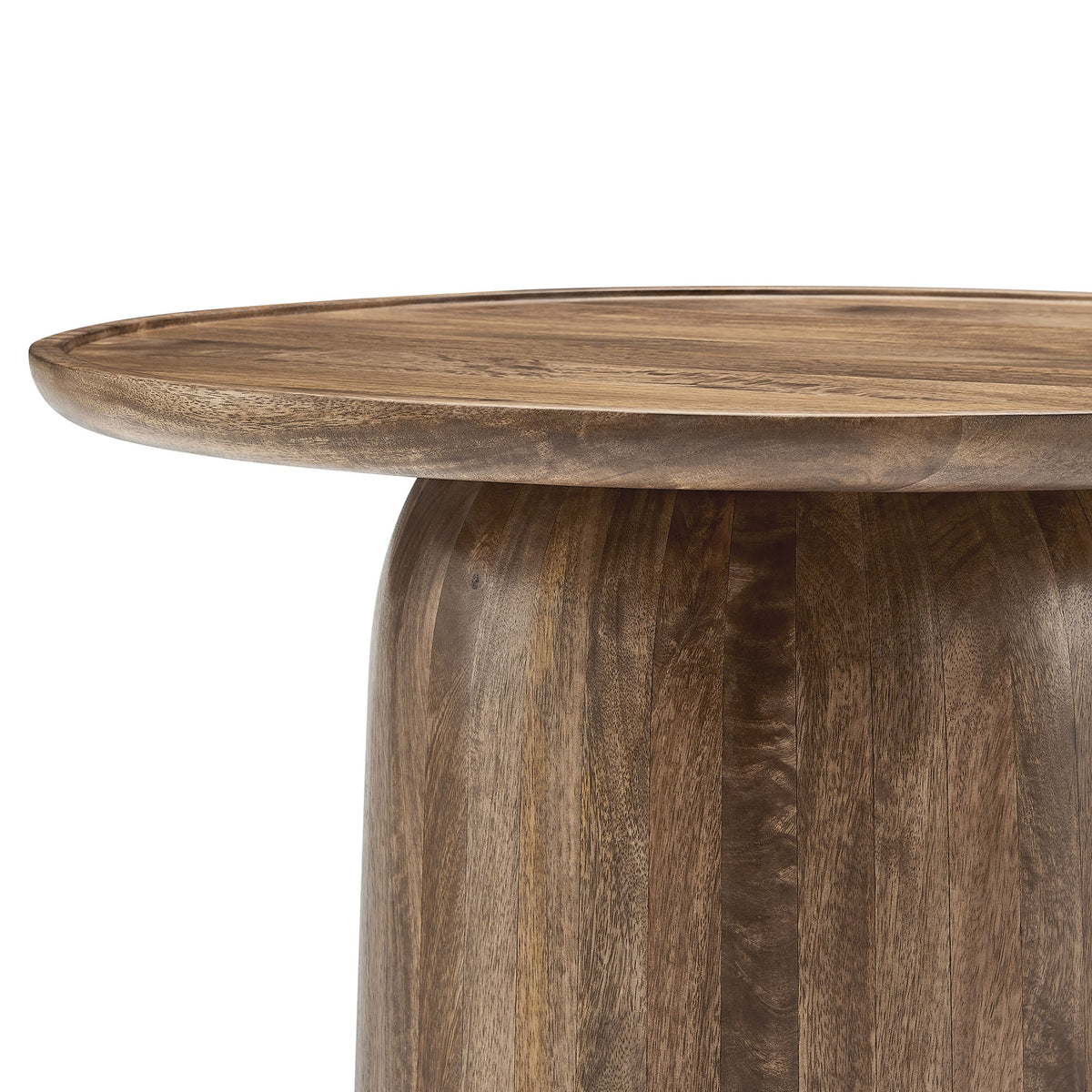 Holloway Walnut 30" Round Wood Coffee Table - Ornate Home