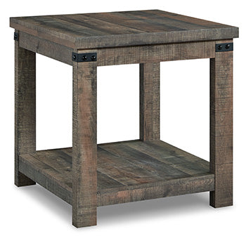 Hollum Rustic Brown End Table (Online Special Price) - Ornate Home