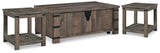 Hollum Rustic Brown Lift-top Coffee Table and 2 End Tables (Online Special Price) - Ornate Home