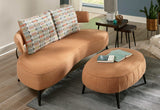 Hollyann Gray Stationary Sofa & Ottoman (Online Special Price) - Ornate Home