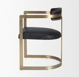 Hollyfield Black/Gold Curved Back Dining Side Chair - Ornate Home