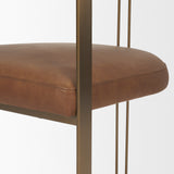 Hollyfield Brown/Gold Curved Back Dining Side Chair - Ornate Home