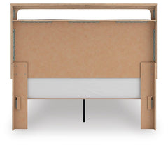 Hollymount Tan Queen Upholstered Platform Bed - Ornate Home