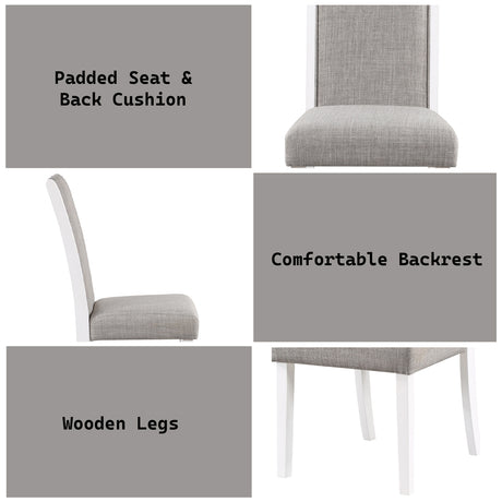 Hollyn Gray Side Chair  (Set of 2) - Ornate Home