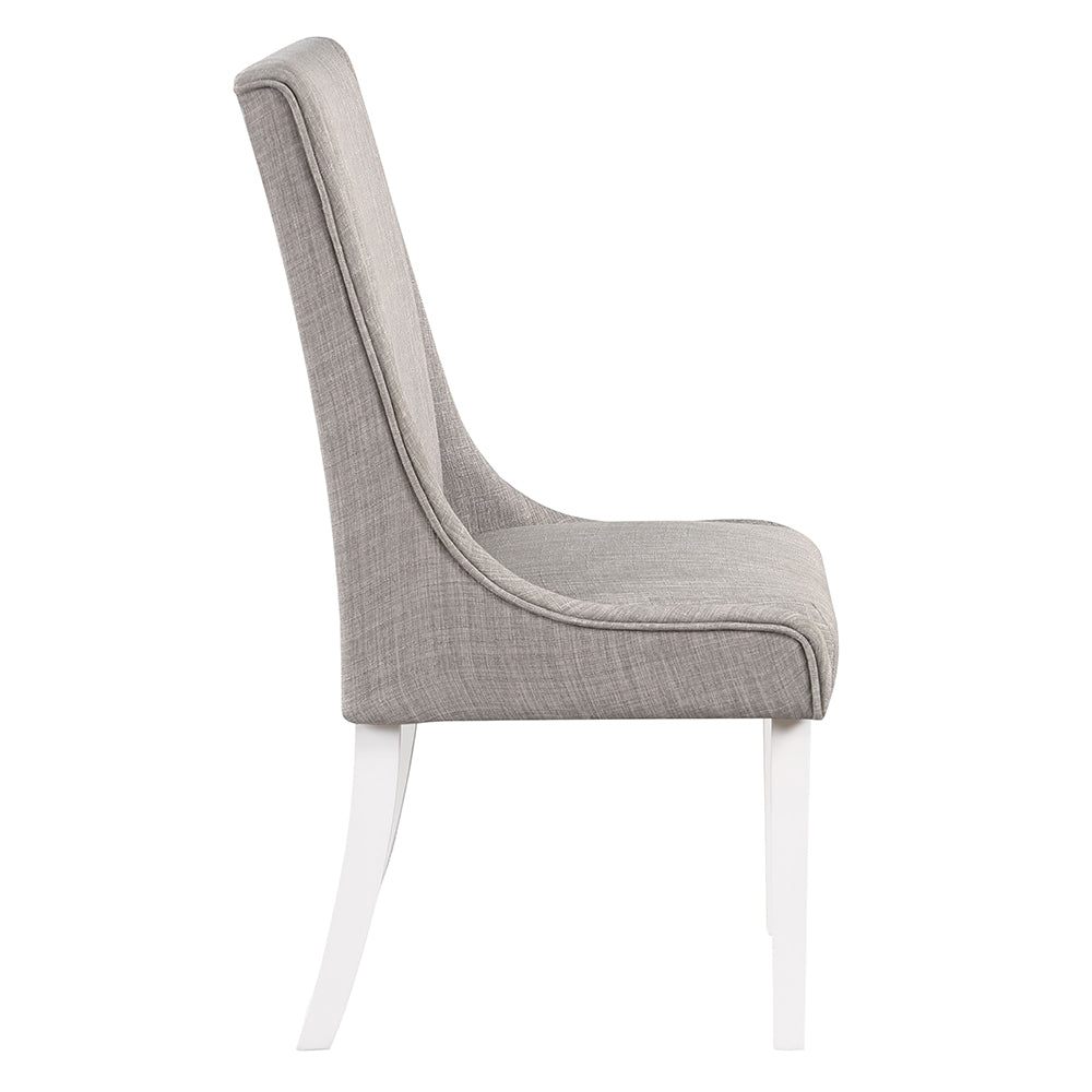 Hollyn Gray Side Chair  (Set of 2) - Ornate Home