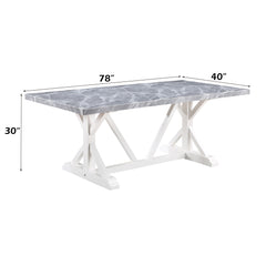 Hollyn White Dining Table - Ornate Home