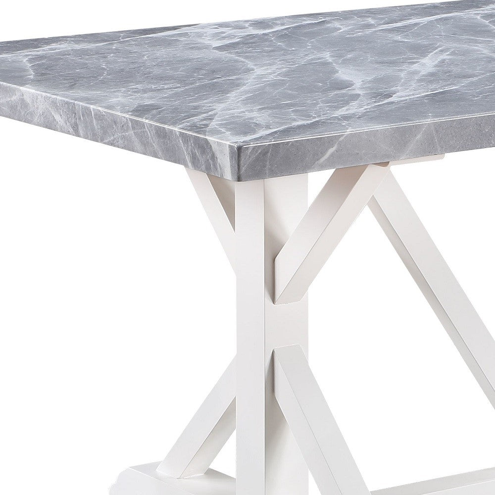 Hollyn White Dining Table - Ornate Home