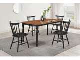 Hollyoak Black 5-piece Dining Room Set - Ornate Home