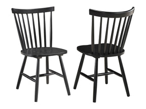 Hollyoak Black Side Chair (Set of 2) - Ornate Home