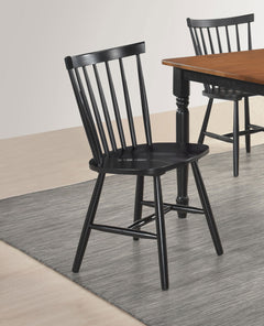Hollyoak Black Side Chair (Set of 2) - Ornate Home