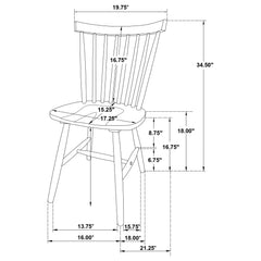 Hollyoak Black Side Chair (Set of 2) - Ornate Home