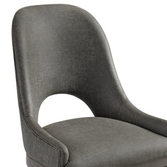 Hollywood Park Dark Grey/Grey Dining Chair (Set of 2) - Ornate Home