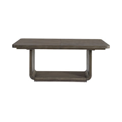 Hollywood Park Dark Grey Rectangular Dining Table with Leaf - Ornate Home