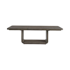 Hollywood Park Dark Grey Rectangular Dining Table with Leaf - Ornate Home