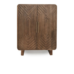 Holmes Artisan Brown Bar Cabinet - Ornate Home