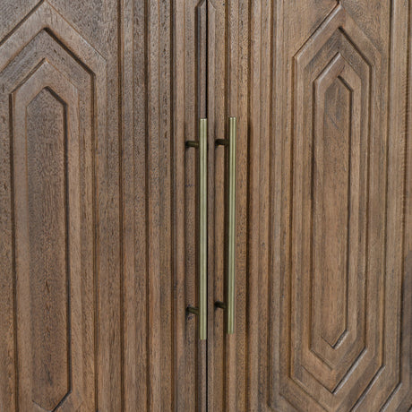 Holmes Artisan Brown Bar Cabinet - Ornate Home