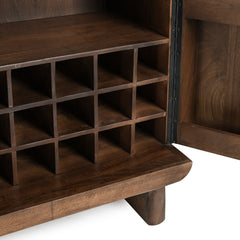 Holmes Artisan Brown Bar Cabinet - Ornate Home