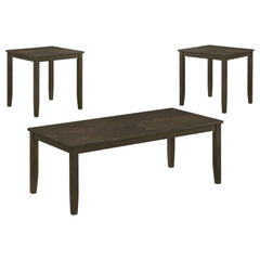 Holmes Dark Brown HP0426 Coffee Table 3 Pc Set - Ornate Home