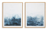 Holport Blue/White Wall Art (Set of 2) (Online Special Price) - Ornate Home