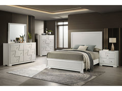 Holsted White Queen Bed - Ornate Home