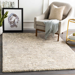 Holtsville Abstract Ivory Thick Rug - Ornate Home