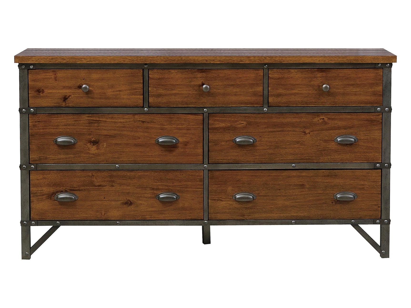 Holverson Brown/Gunmetal Dresser - Ornate Home