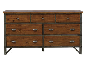 Holverson Brown/Gunmetal Dresser - Ornate Home