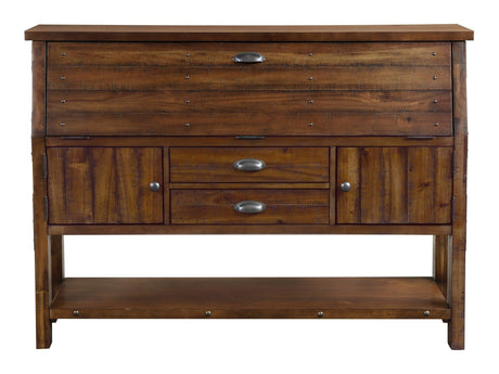 Holverson Brown Server - Ornate Home