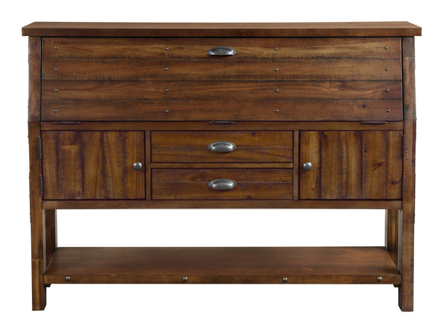Holverson Brown Server - Ornate Home