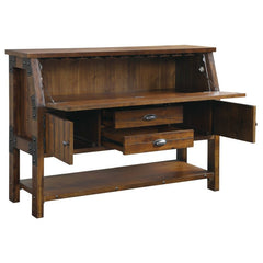 Holverson Brown Server - Ornate Home