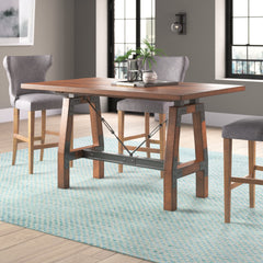 Holverson Rustic Brown Counter Height Table - Ornate Home