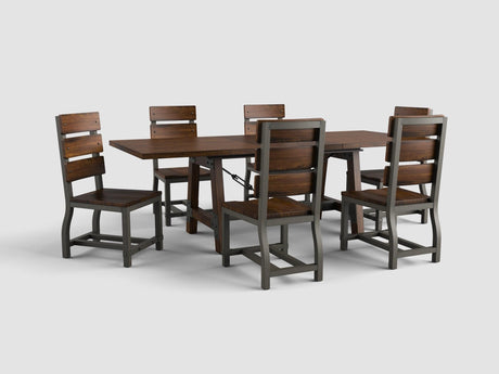 Holverson Rustic Brown Dining Table - Ornate Home