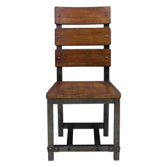 Holverson Rustic Brown/Gunmetal 5-piece Dinig Table Set - Ornate Home
