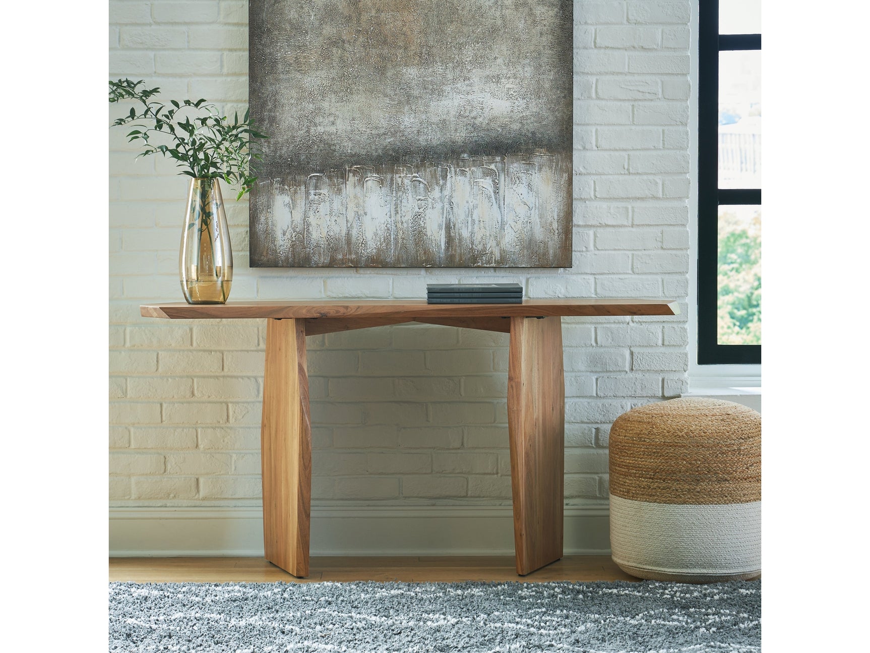Holward Natural Console Sofa Table (Online Special Price) - Ornate Home