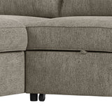 Homer Clementine Chestnut 2-Piece Sectional - Ornate Home