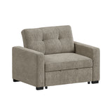 Homer Clementine Chestnut Klicklak Chair with Pull Out Bed - Ornate Home