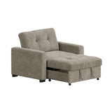 Homer Clementine Chestnut Klicklak Chair with Pull Out Bed - Ornate Home