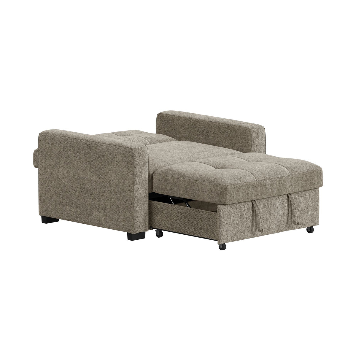 Homer Clementine Chestnut Klicklak Chair with Pull Out Bed - Ornate Home