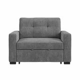 Homer Clementine Grey Klicklak Chair with Pull Out Bed - Ornate Home