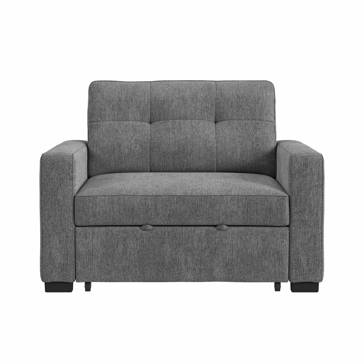 Homer Clementine Grey Klicklak Chair with Pull Out Bed - Ornate Home