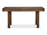 Honeycomb & Cross Brown Console Table - Ornate Home