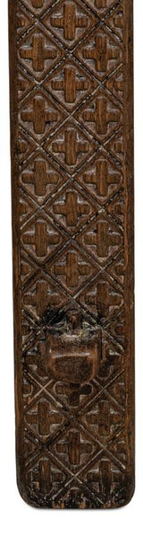 Honeycomb & Cross Brown Console Table - Ornate Home