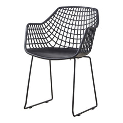 Honolulu Black Chair (Set of 2) - Ornate Home