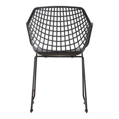 Honolulu Black Chair (Set of 2) - Ornate Home