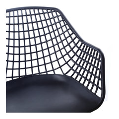 Honolulu Black Chair (Set of 2) - Ornate Home