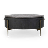 Honor Black/Gray Round Coffee Table - Ornate Home