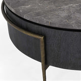 Honor Black/Gray Round Coffee Table - Ornate Home