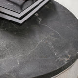 Honor Whitewash/Gray Stone Round End Table - Ornate Home