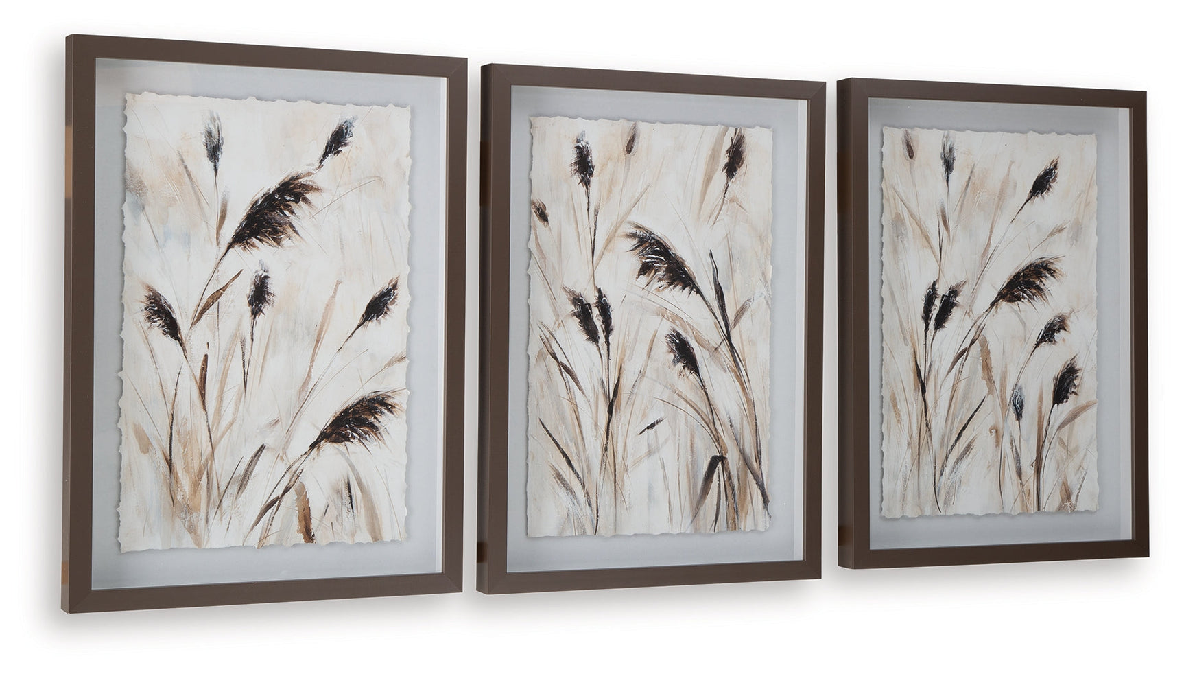 Honslow Brown/Black/White Wall Art Set (Set of 3) (Online Special Price) - Ornate Home