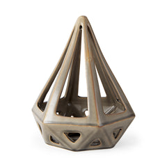 Hood Bronze Geometric Ceramic Object - Ornate Home